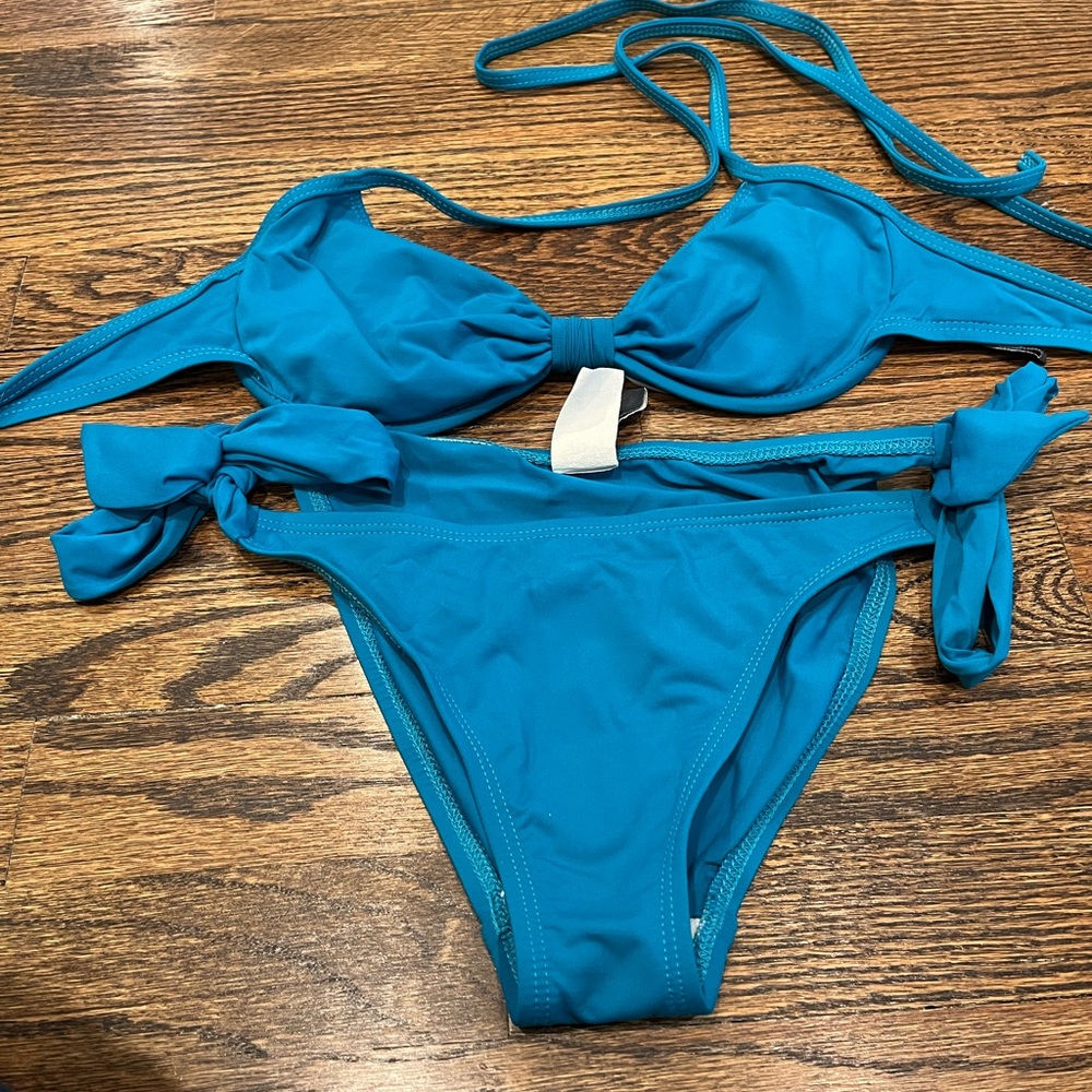 Kenneth Cole tied bikini, sz S